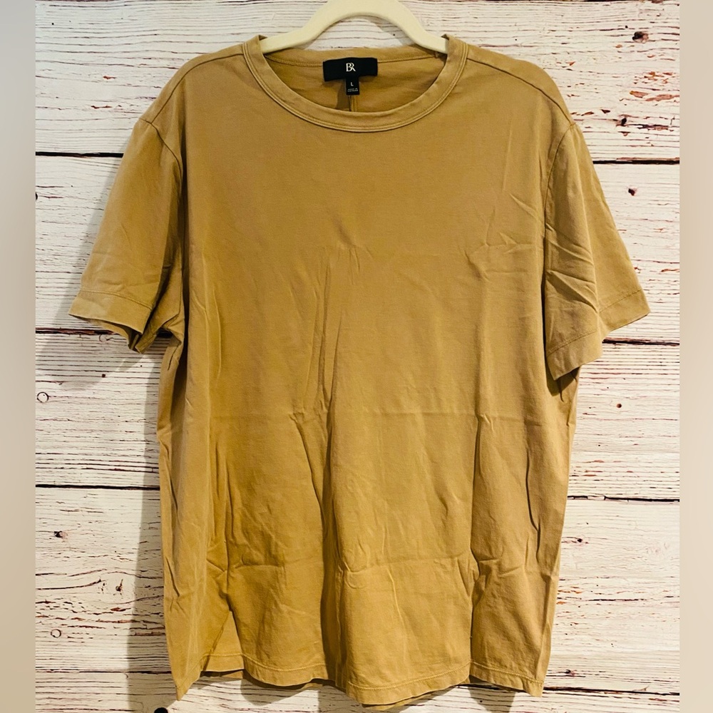 BANANA REPUBLIC MENS SOFT WASH TEE / WHISKEY - Picture 3 of 16